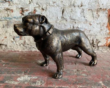 Cast Iron Dog Figure with Collar