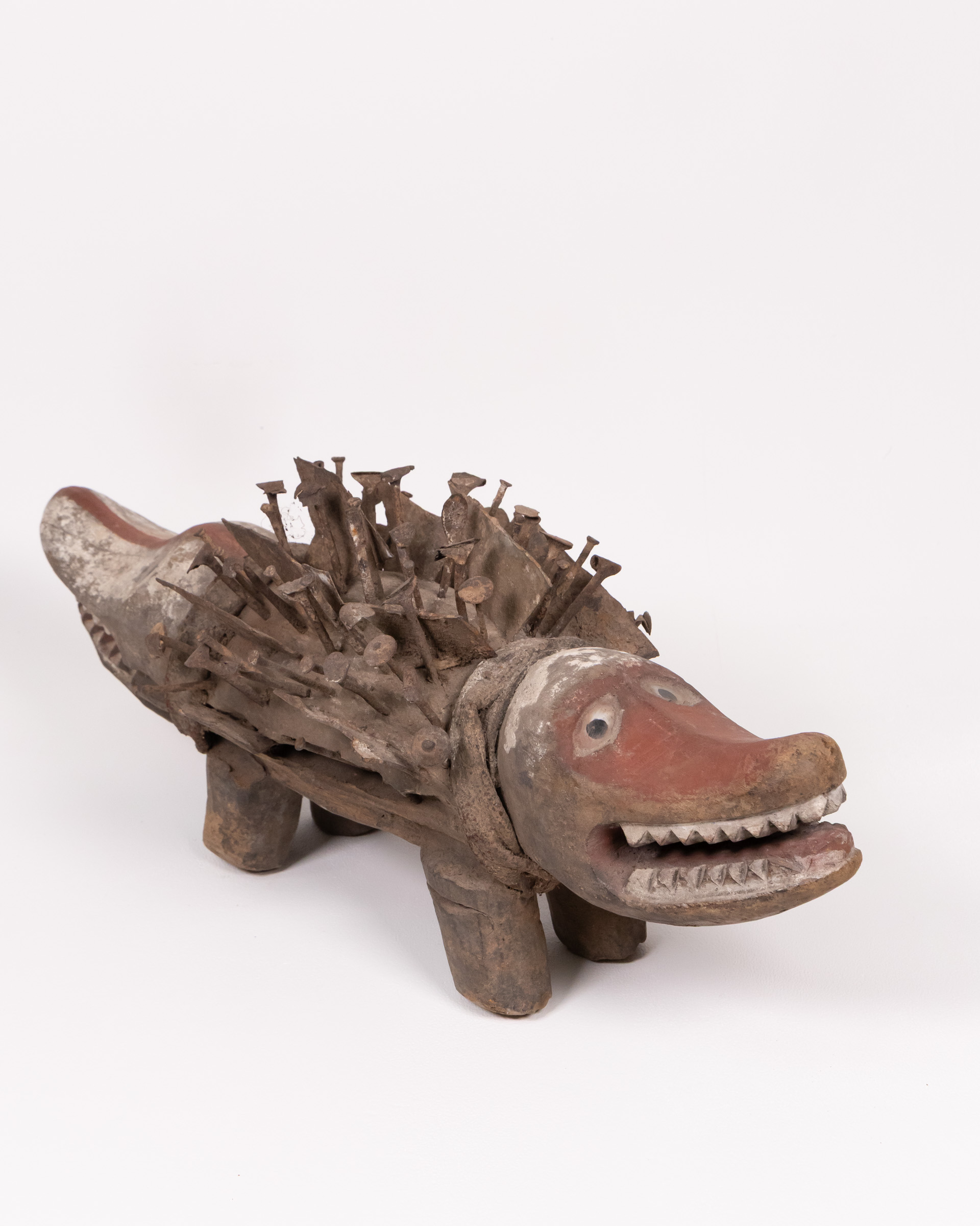 Bakongo Nkisi Nkondi Dog Fetish