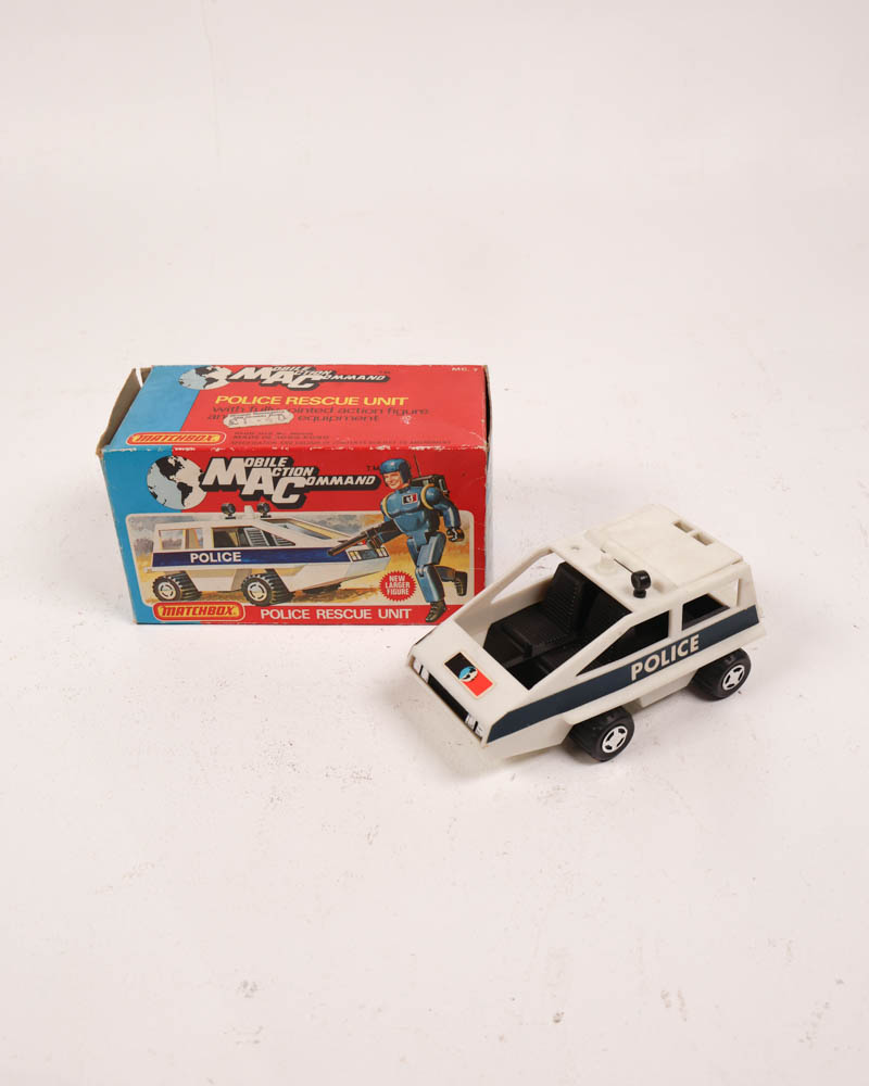 Vintage Matchbox MAC Mobile Action Command Police Car