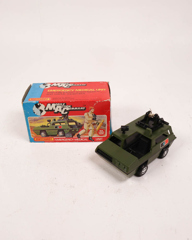 Vintage Matchbox MAC Emergency Medical Unit Toy with Box