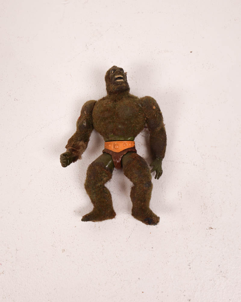 Vintage Masters of the Universe Moss Man Action Figure with Flocked Fur