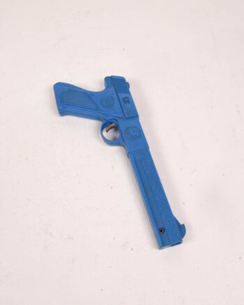 Blue Plastic Toy Gun with Colt Style Design