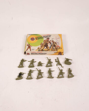 Vintage Airfix British Infantry Support Group Toy Soldiers