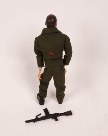 Vintage Action Man Figure with Gun and Outfit
