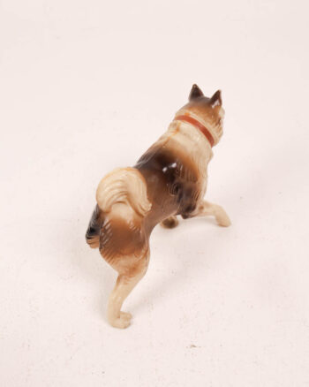Vintage Action Man Dog Plastic Accessory with Red Collar