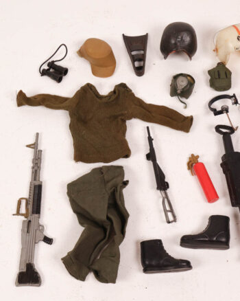 Vintage Action Man Accessories with Weapons and Uniform