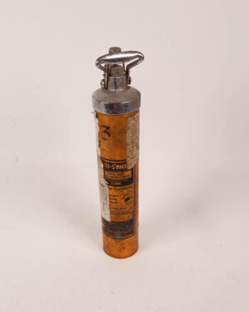Vintage Nu-Swift BCF Fire Extinguisher with Metal Handle