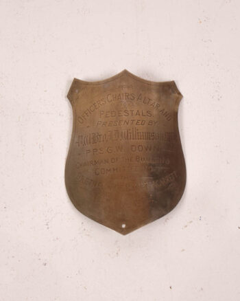 Antique Masonic Plaque with Inscription 1904