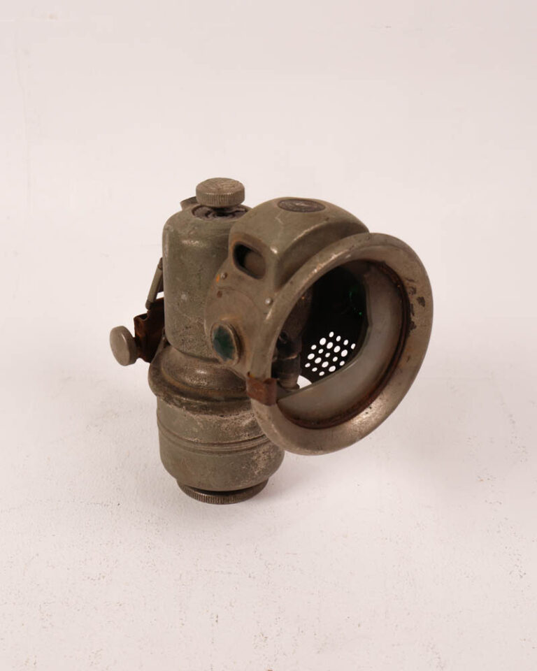 Vintage Metal Miners Lamp with Steel Mount