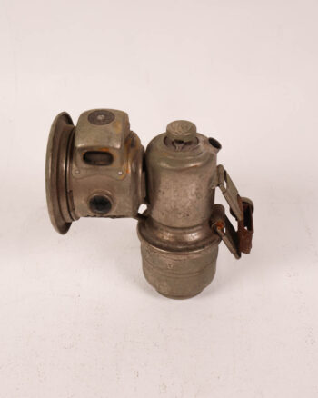 Vintage Metal Miners Lamp with Steel Mount