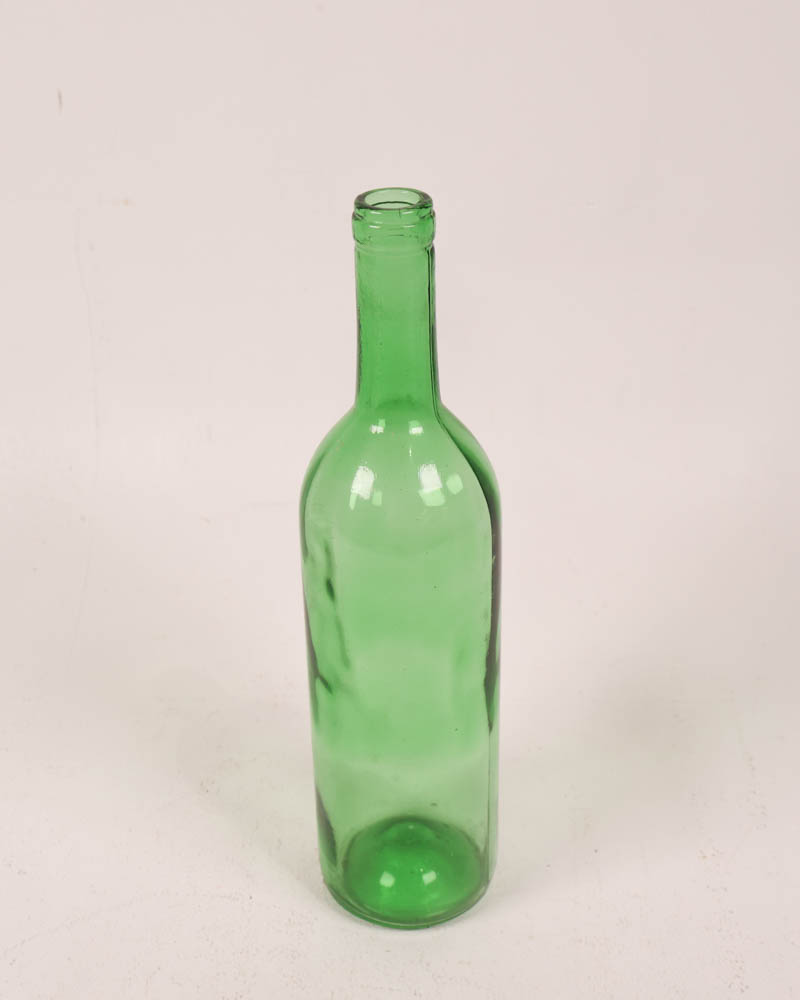 Green Glass Bottle Vintage Style