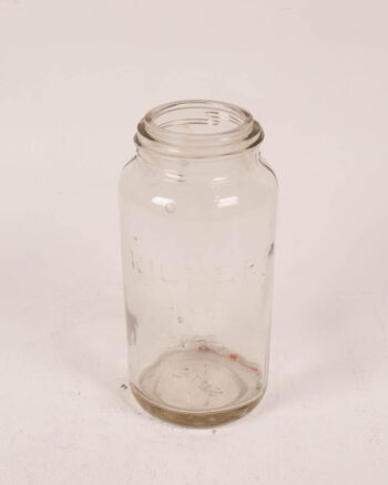 Vintage Kilner Glass Jar with Embossed Logo