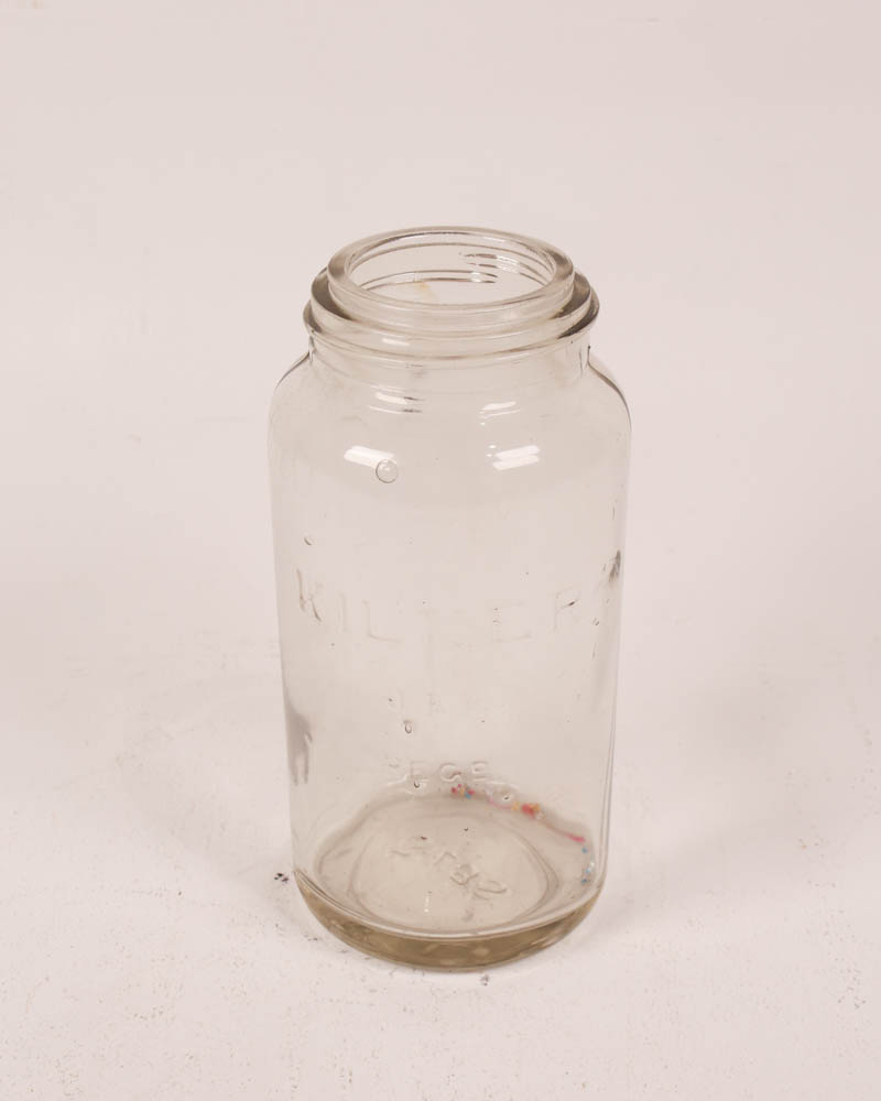 Vintage Kilner Glass Jar with Embossed Logo