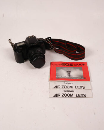 Canon EOS 1000F 35mm SLR Film Camera with Sigma Lens