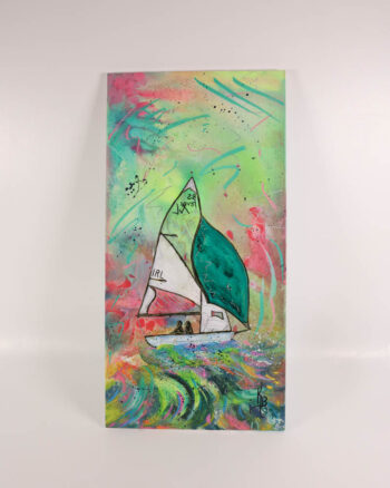‘Vitality’ – Kate Broderick Sailboat Painting on Canvas