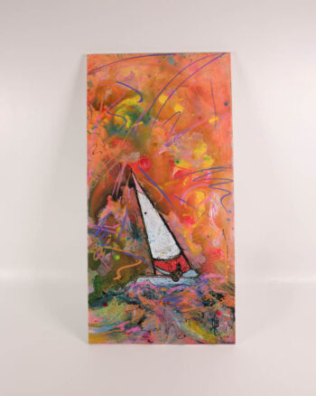 ‘Marigold’ – Kate Broderick Abstract Sailing Painting on Canvas