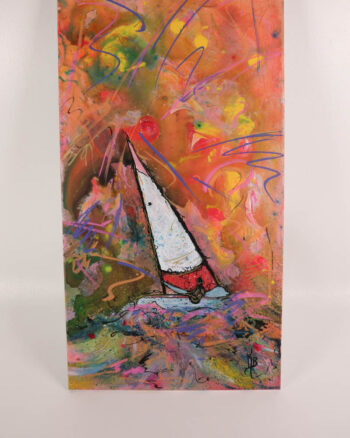 ‘Marigold’ – Kate Broderick Abstract Sailing Painting on Canvas