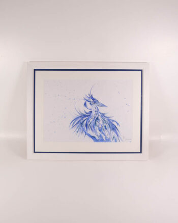 ‘Heron On The Haze’ Framed Painting by Kate Broderick