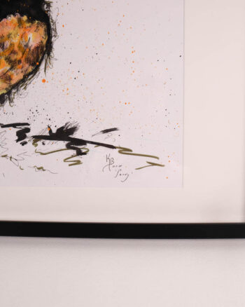 ‘Sandy’ Framed Puffin Painting by Kate Broderick