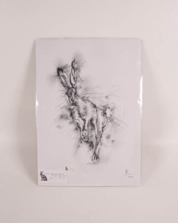 ‘Huckleberry’ Hare Print by Kate Broderick