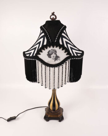 Twilight Shades Art Deco Style The Lady And The Hat Lampshade