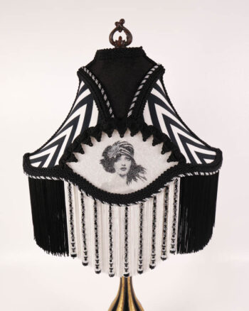 Twilight Shades Art Deco Style The Lady And The Hat Lampshade