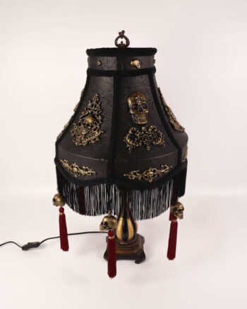 Twilight Shades Skull Lamp Shade with Tassels