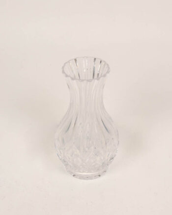 Tyrone Crystal Vase with Fluted Edge