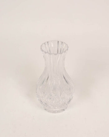 Tyrone Crystal Vase with Fluted Edge