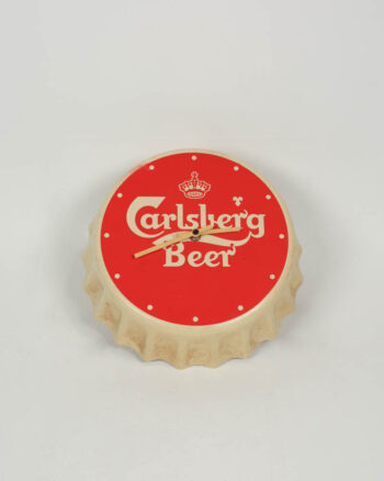 Carlsberg Beer Bottle Cap Wall Clock with Quartz Movement