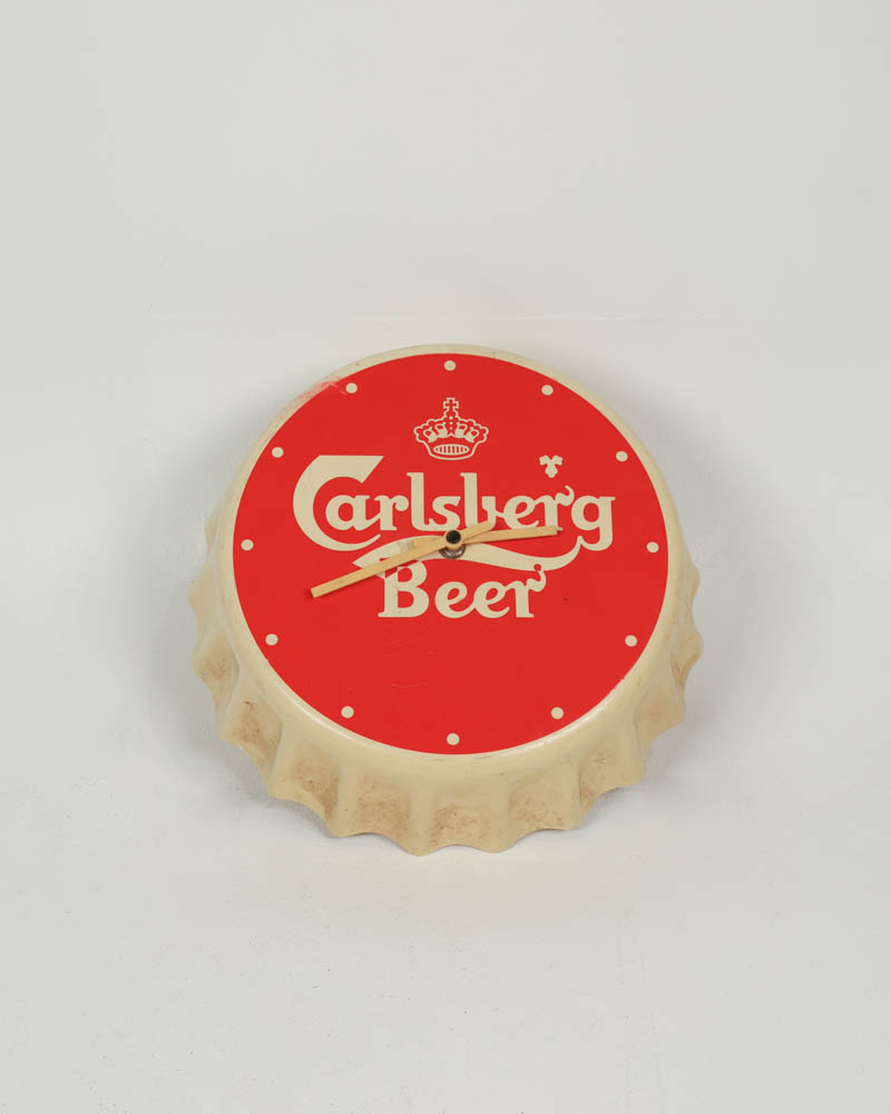 Carlsberg Beer Bottle Cap Wall Clock with Quartz Movement