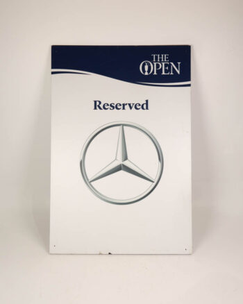 Mercedes-Benz ‘The Open’ Metal Sign with Logo