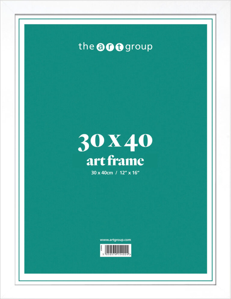 White Print Frame - 30x40cm
