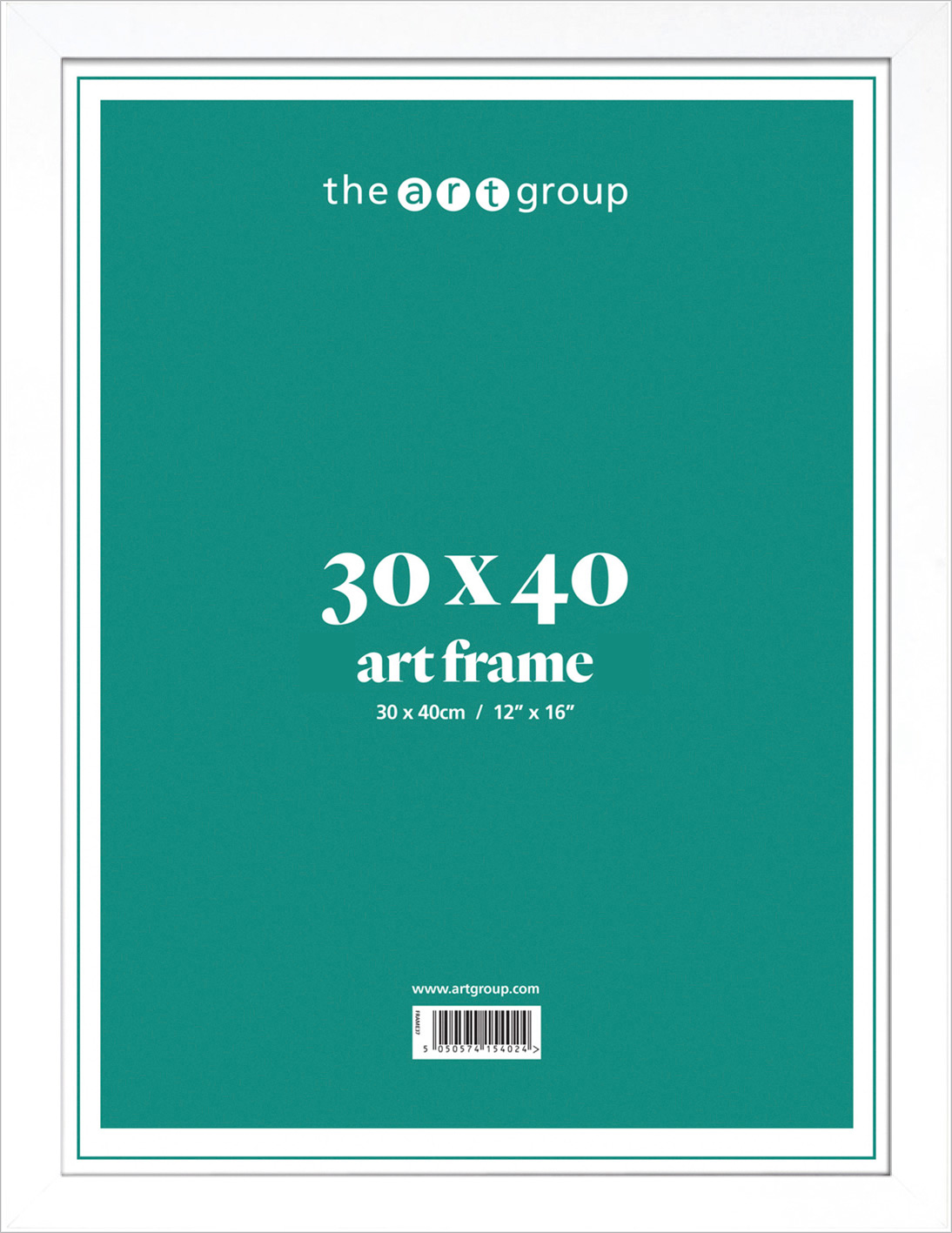 White Print Frame – 30x40cm