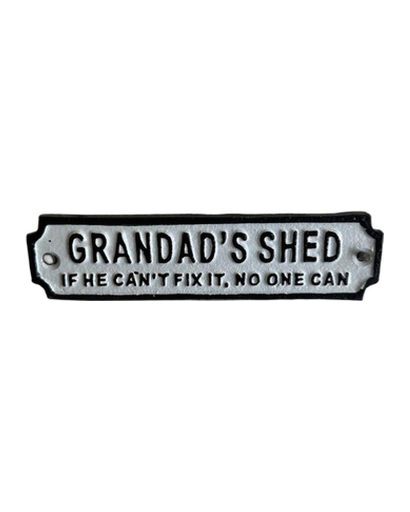 Cast Iron Grandad’s Shed Sign