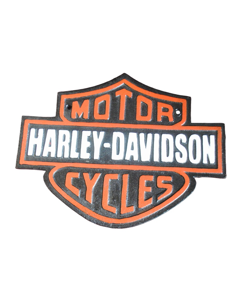 Cast Iron Harley Davidson Sign