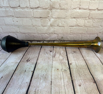Brass Klaxon Horn with Black Bulb – Vintage Style