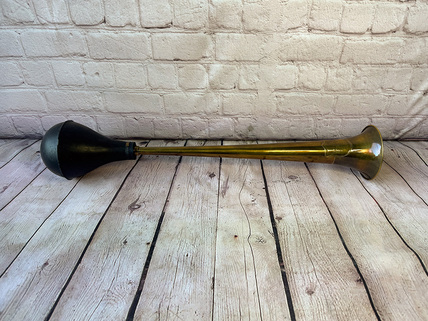 Brass Klaxon Horn with Black Bulb – Vintage Style