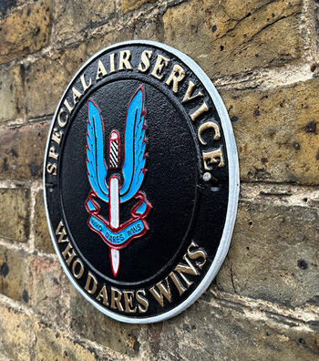 Metal SAS Badge Wall Plaque