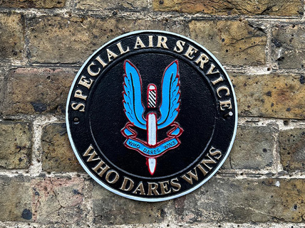 Metal SAS Badge Wall Plaque