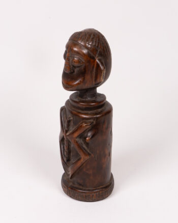 Vintage Nigerian Chamba Carved Wood Doll Figurine