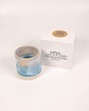 The School House Pottery Flat White Mug with Unique Glaze