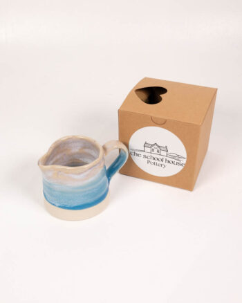 The School House Pottery Small Ceramic Jug with Blue Detailing