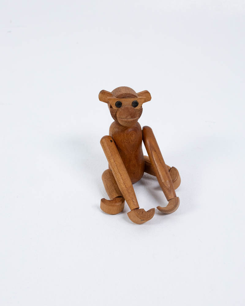 Kai Bojsen Wooden Monkey Figurine with Articulated Limbs