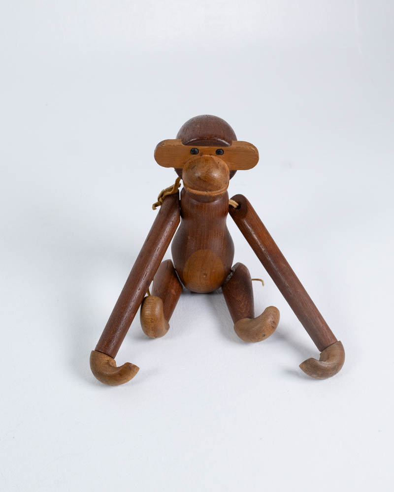 Kai Bojsen Jointed Wood Monkey Figure with Movable Limbs