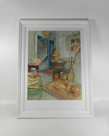 ‘Nude With Dog’ Painting by Fleur Jackson