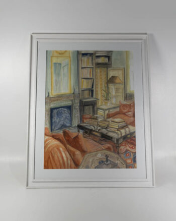 ‘Feathers in The Grate’ Painting by Fleur Jackson