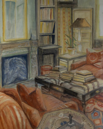 ‘Feathers in The Grate’ Painting by Fleur Jackson