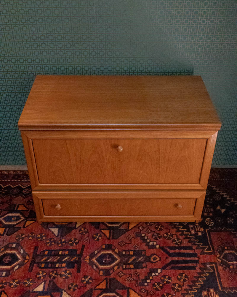 Mid Century TV stand with Drawer