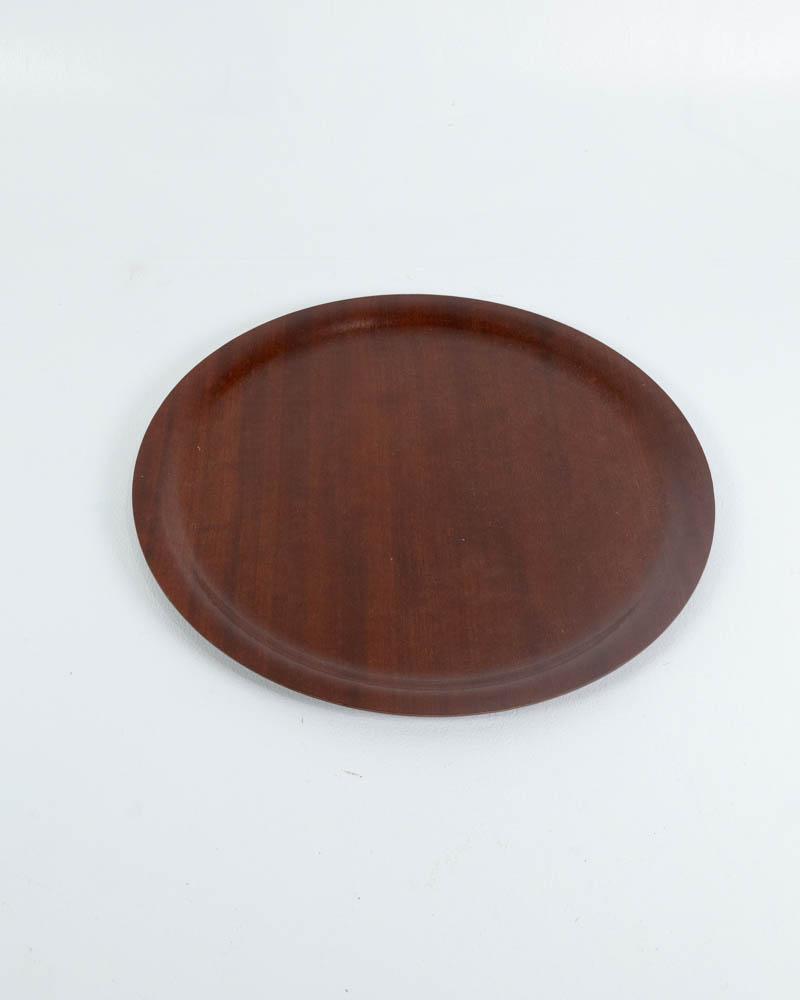 Langva England Brown Wooden Tray with Raised Edge